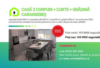 Comision 0 - Casa renovata cu 2 corpuri si gradina in Caransebes - 10