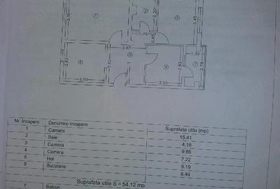 Apartament cu 3 camere decomandat în Central