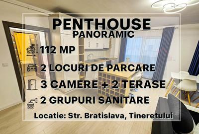 Penthouse cu 3 camere decomandat, mobilat în Terezian - 1