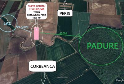 Teren 4200 mp, lângă lac și pădure – SUPER PREȚ: 2,5€/mp, direct proprietar - 2