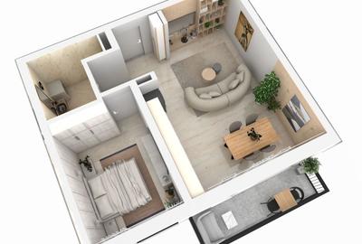 Apartament cu 2 camere decomandat în Central - 5