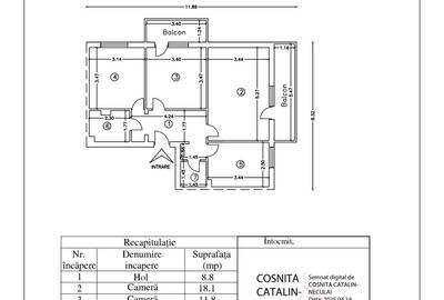 Apartament cu 3 camere decomandat în Central - 5