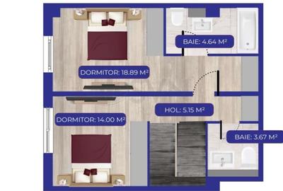REA1021511 Duplex 3 camere Aviatiei Canton71 - 3