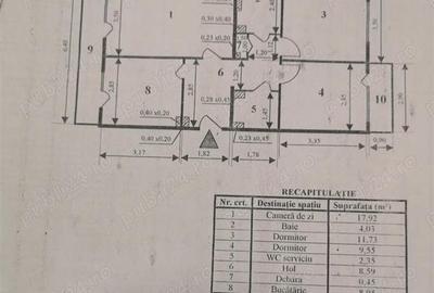 Apartament cu 3 camere decomandat în Basarabia