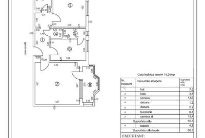 Apartament cu 2 camere decomandat în Central - 1