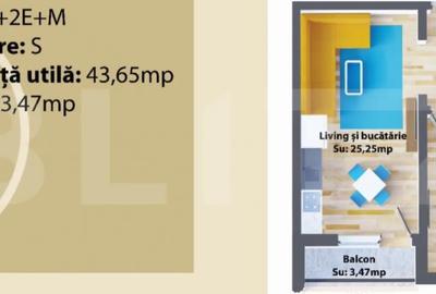 Apartament cu 2 camere decomandat în Central