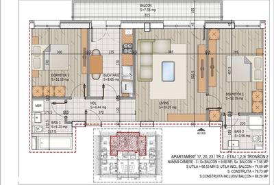 Apartament cu 3 camere în Theodor Pallady - 5