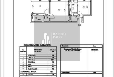 Apartament cu 3 camere semidecomandat, mobilat în Brâncoveanu - 13