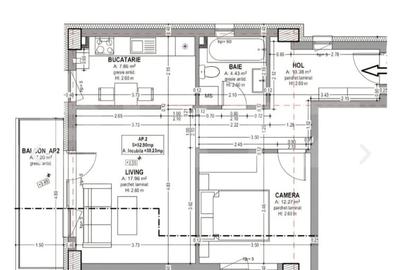 Apartament cu 2 camere semidecomandat în Central - 1