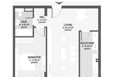 Apartament cu 3 camere decomandat în Florești - 3