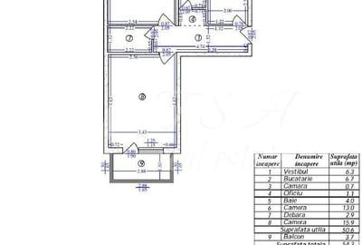 Apartament cu 2 camere în Rahova