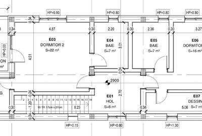 Casă individuală cu 4 camere cu Canalizare în Central - 4