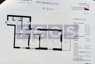 DE VANZARE | APARTAMENT 2 CAMERE + BIROU 9 MP  | ZONA EMINESCU - 2