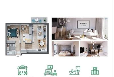 Apartament cu 3 camere nou tip Bonn de vanzare in Prima Arena - 2