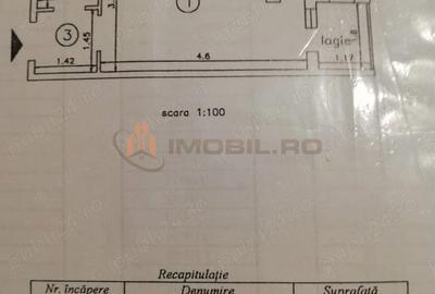 Garsonieră decomandată în Alexandru cel Bun