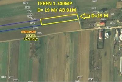 Teren de 1740 mp, în Corbii Mari - 1