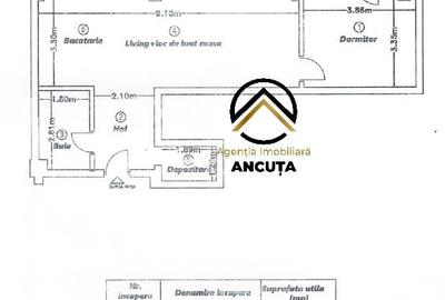 Apartament cu 2 camere semidecomandat în Dâmbul Rotund