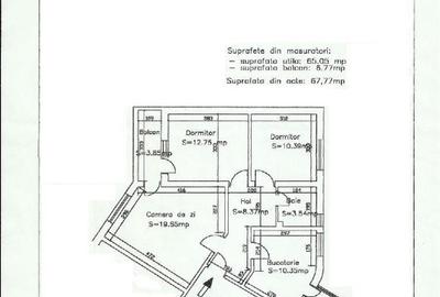 City Park Mall, apartament 3 camere, 72mp, gaze, mobilat, vanzari Constanta - 2