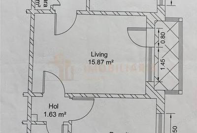 Apartament cu 2 camere semidecomandat în Săsar