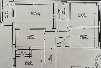 Apartament cu 4 camere decomandat, mobilat în Central - 1