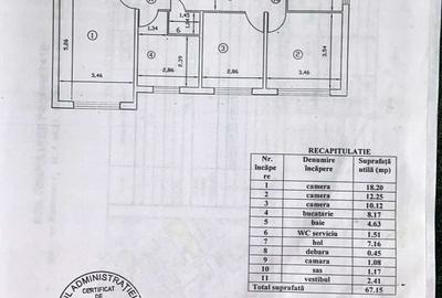 Soseaua Colentina / Maior Bacila - Apartament 3 camere cf 1  - Anul 1986 - 1
