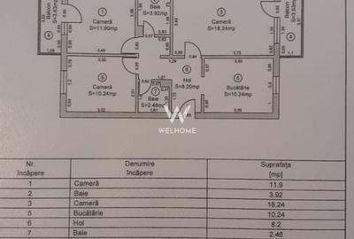 Apartament decomandat, bine intretinut, 3 camere, 2 bai  - Turnisor - Sibiu - 8