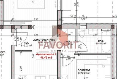 Apartament cu 2 camere semidecomandat în Braytim - 11