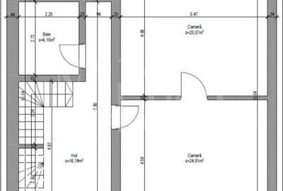 Casă cu 4 camere cu Canalizare în Central