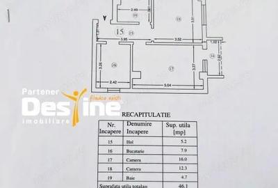 Apartament 2 camere decomandat intermediar loc parcare balcon in Valea Adanca - 6