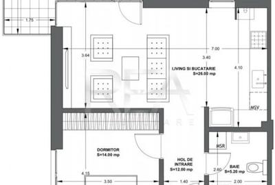 Apartament cu 2 camere semidecomandat în Matei Voievod - 9