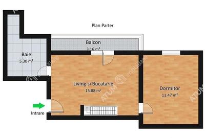 Apartament 3 camere decomandate 2 bai balcon zona Mihai Viteazul Sibiu - 6