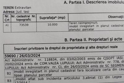 Teren în Valea Lupului - 2