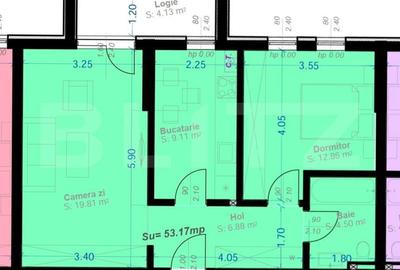 Apartament cu 2 camere decomandat în Aradului