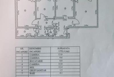Apartament cu 3 camere decomandat în Faleză