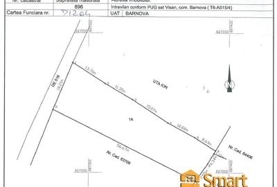 Teren Construcții intravilan de 900 mp, în Vișani - 2