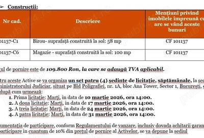 Teren de 7214 mp, în Central - 2