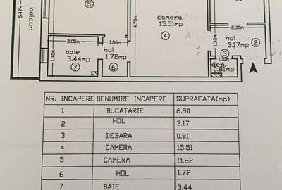 Apartament cu 2 camere semidecomandat în Central - 8