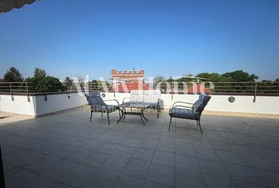 Penthouse superb, spatios cu 5 camere, mobilat partial, 3 parcari, terasa 157mp