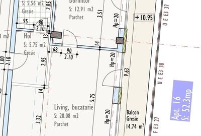 Apartament 2 camere, terasa, parcare subterana TVA inclus, posibilitate finisare - 2
