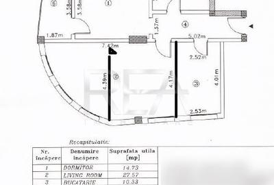 Apartament cu 3 camere semidecomandat, mobilat în Vatra Luminoasă - 12
