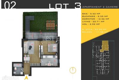 Apartament cu 2 camere decomandat în Glina - 1