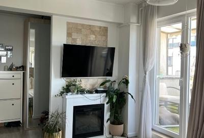 Apartament cu 2 camere semidecomandat, mobilat în Baciu