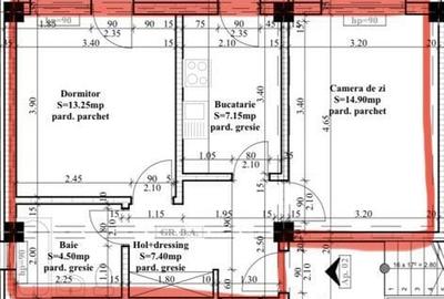 Apartament cu 2 camere decomandat în Vișan