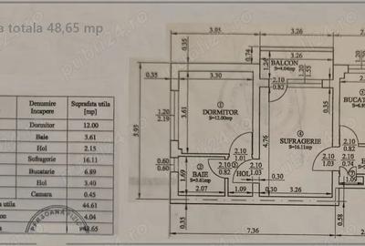 Democratiei apart 2 camere LIBER, mobilat si utilat - 2
