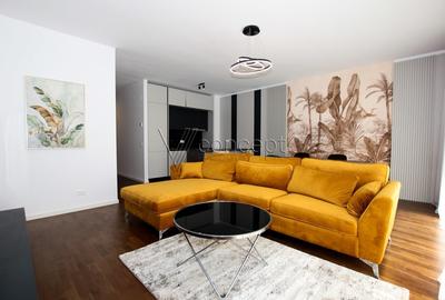 Apartament cu 3 camere semidecomandat, mobilat în Băneasa