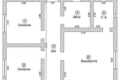 Casă cu 3 camere în Sacoșu Turcesc - 2