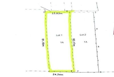 Teren de 1950 mp, în Central