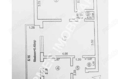 OPORTUNITATE : Apartament de vanzare 3 camere, 1 baie, 2 balcoane, 60 mp, Mazepa1 - 1