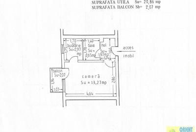 Garsonieră semidecomandată în CET - 6