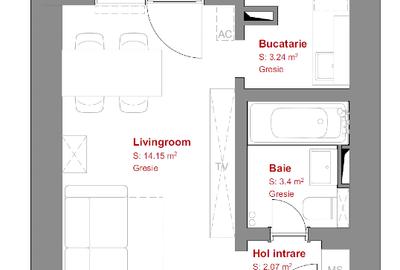 Garsonieră semidecomandată în Confecții - 16